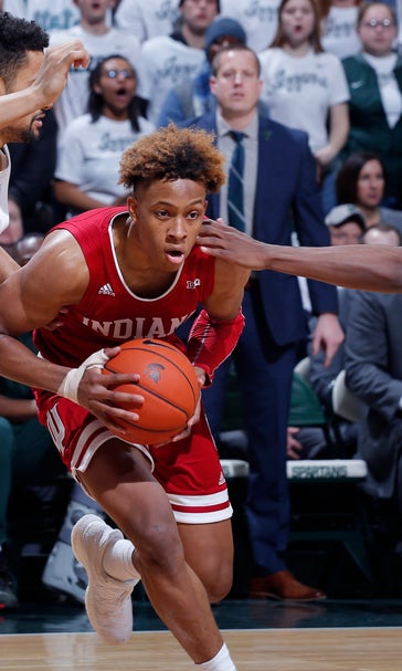 Langford helps Indiana down No. 6 Michigan State 79-75 in OT